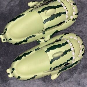 Green Shark Shoes (7 1/2)